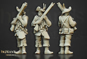 Arquebusier Unit August Release Highlands Miniatures D&D TABLETOP GAMING MINIATURES Border3d 