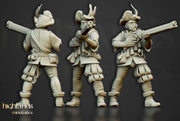 Arquebusier Unit August Release Highlands Miniatures D&D TABLETOP GAMING MINIATURES Border3d 