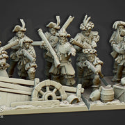 Arquebusier Unit Highlands Miniatures- | Border3d D&D TABLETOP GAMING MINIATURES Border3d Limited Liability Company 