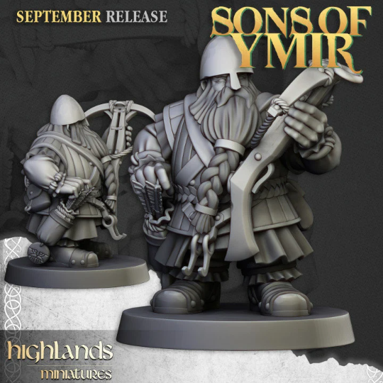 Dwarf Crossbowmen - Sons of Ymir - Μινιατούρες Highlands