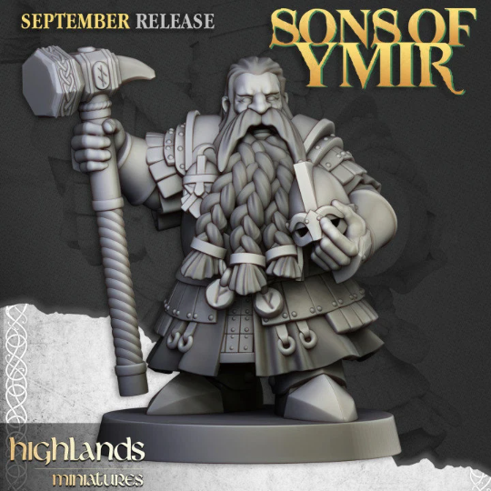 Dwarf Kingsguard - Sons of Ymir - Highlands Miniatures | Hamers