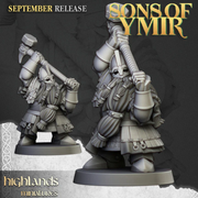 Guardia Real Enana - Hijos de Ymir - Highlands Miniatures | martilladores