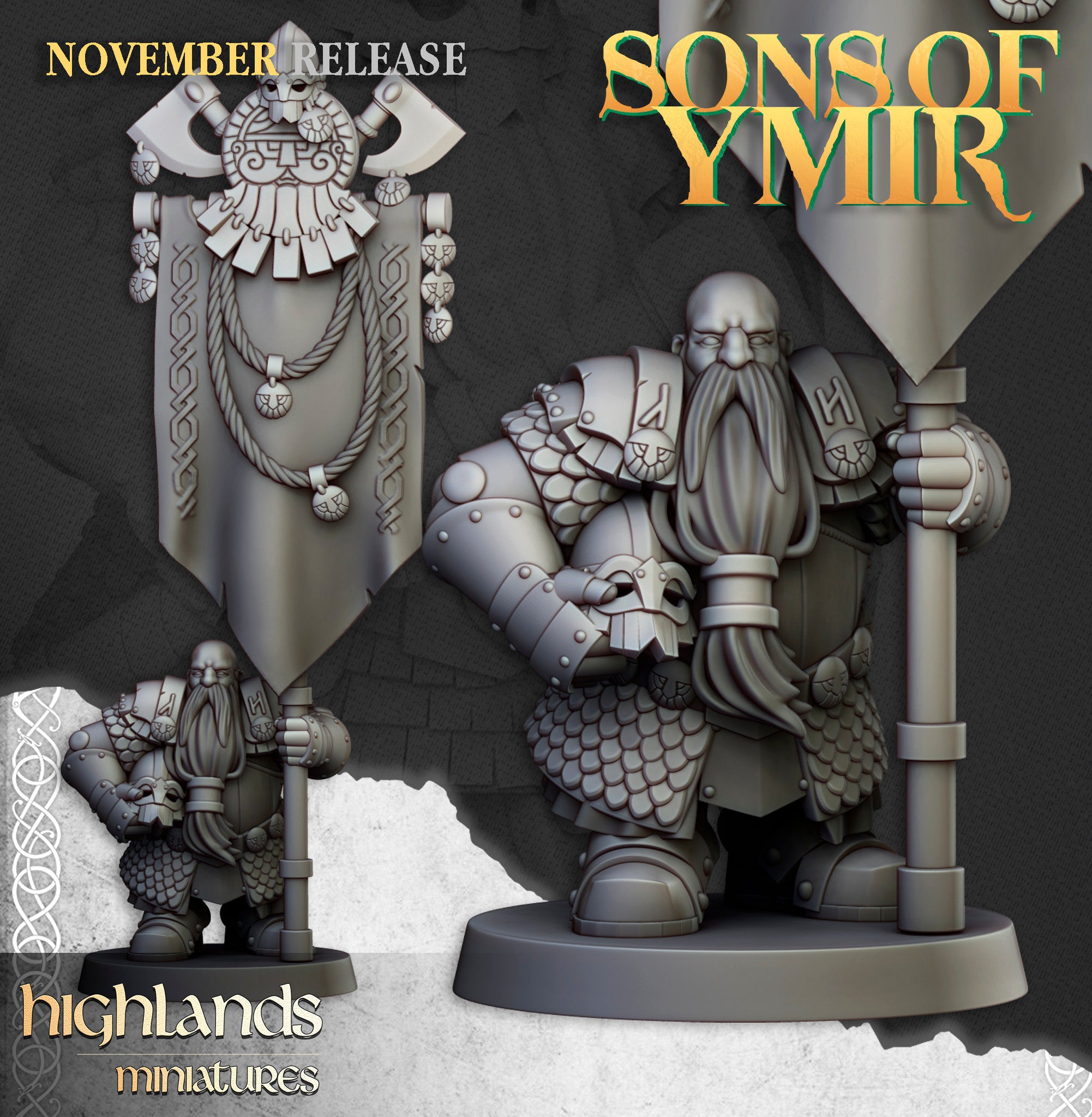 Highlands Miniatures Dwarfs Huscarl