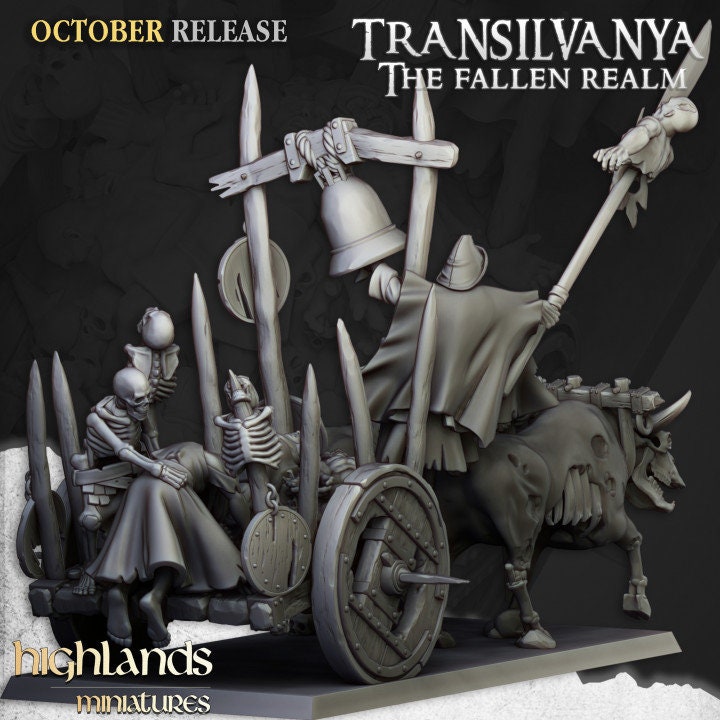 Highlands Miniatures Corpse Cart