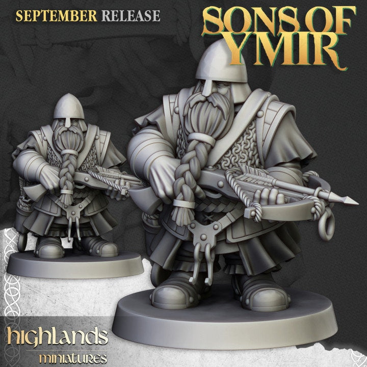 Dwergkruisboogschutters - Sons of Ymir - Highlands Miniatures