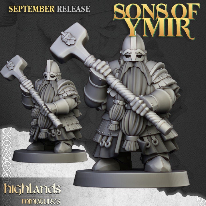 Dwarf Kingsguard - Sons of Ymir - Highlands Miniatures | Hamers