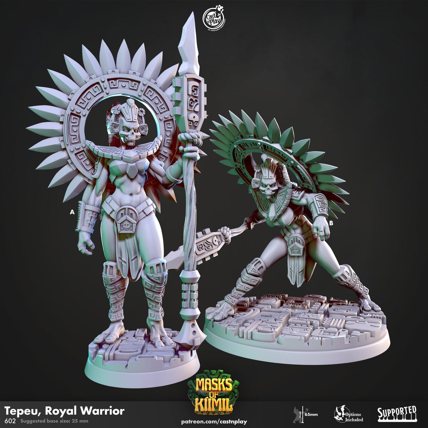 Tepeu - Royal Warrior, Cast N Play - Maschere di Kiimil