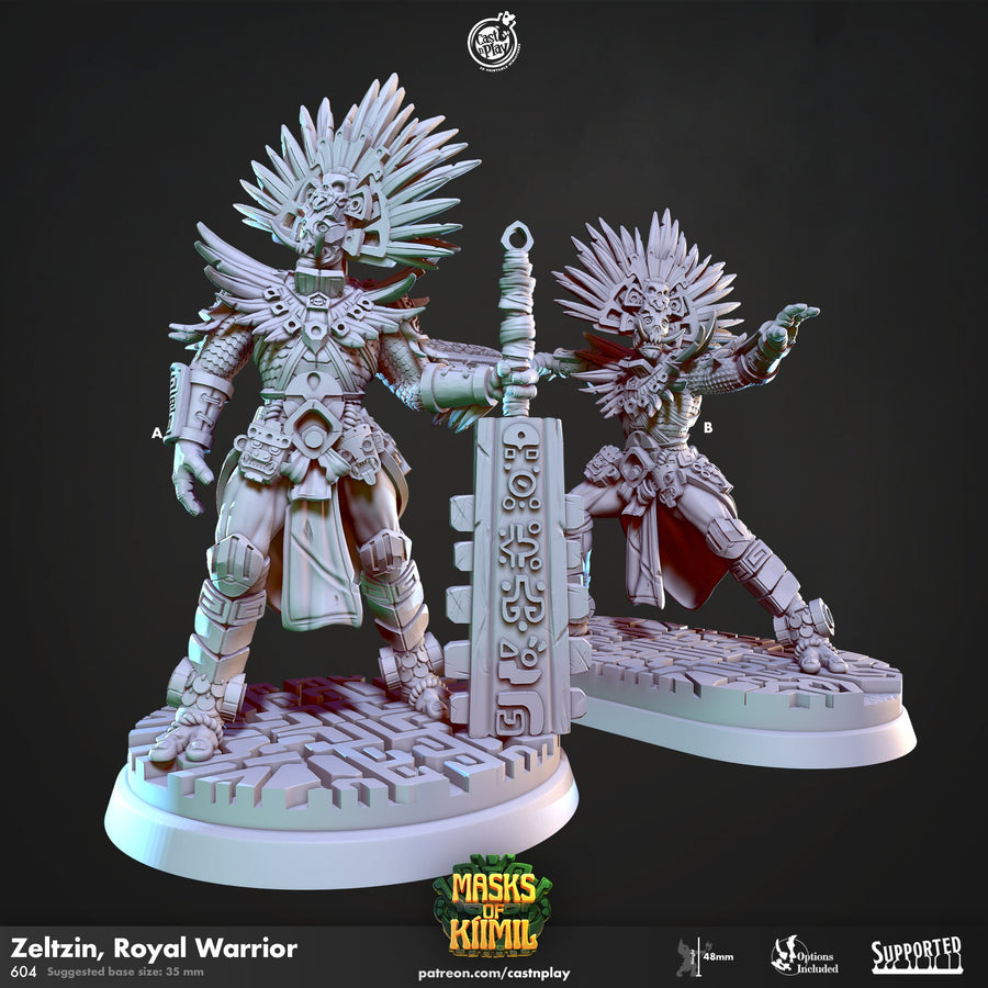 Zeltzin - Royal Warrior, Cast N Play - Maschere di Kiimil