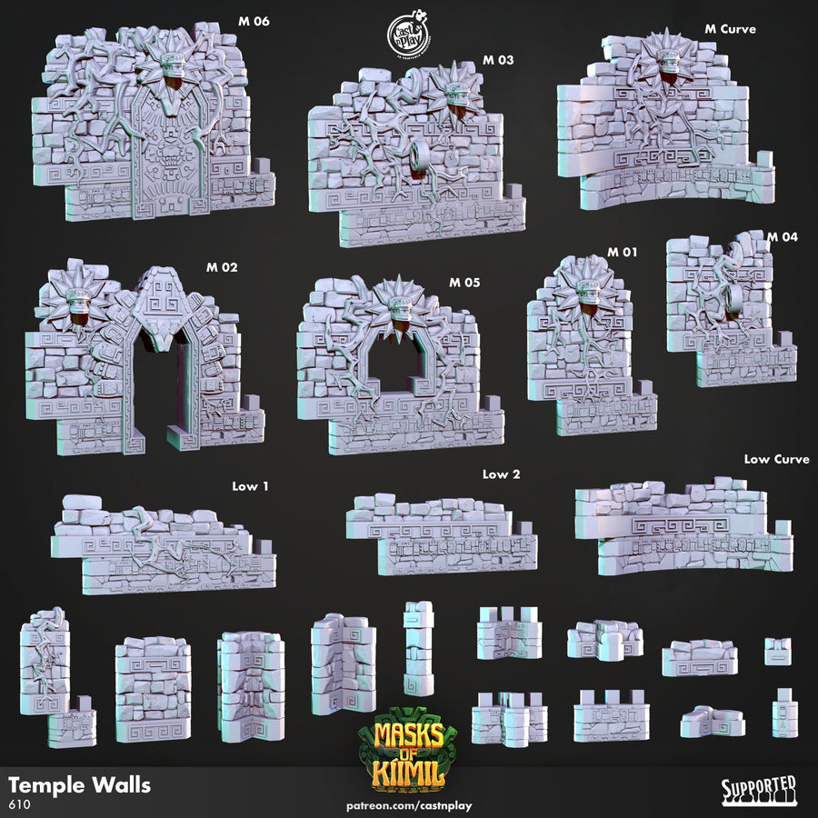 Masks of Kiimil | Temple Walls | Cast N Play