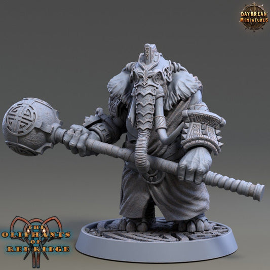 Shurbe Spherius | Les Oliphants de Red Ridge| Modèle en résine imprimé en 3D à l'échelle 32 mm ou 75 mm par Daybreak Miniatures