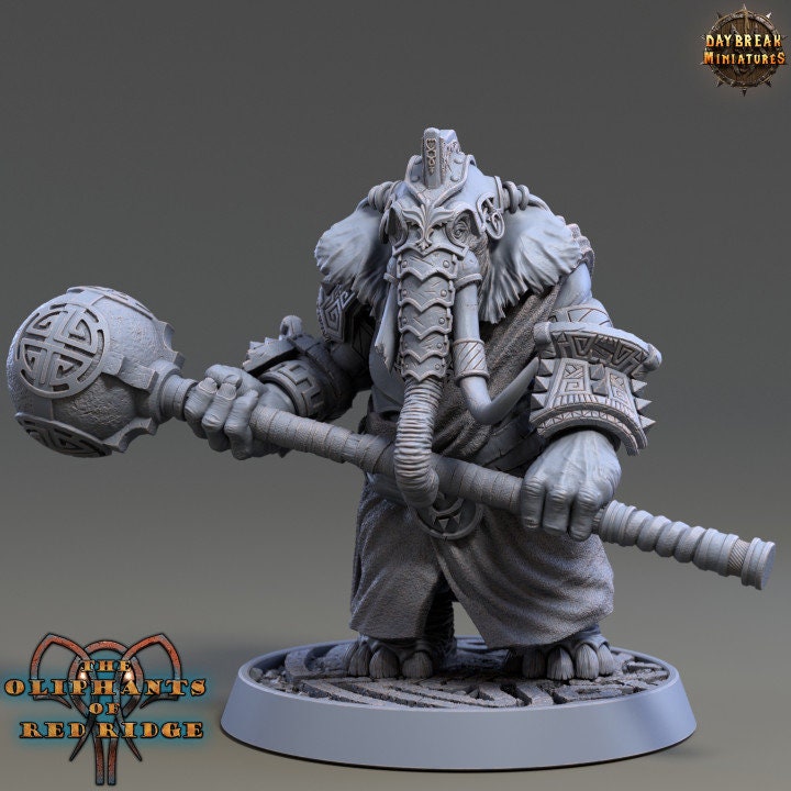 Shurbe Spherius | The Olipphants of Red Ridge| 3D-printet 32 ​​mm eller 75 mm-skala harpiksmodel af Daybreak Miniatures