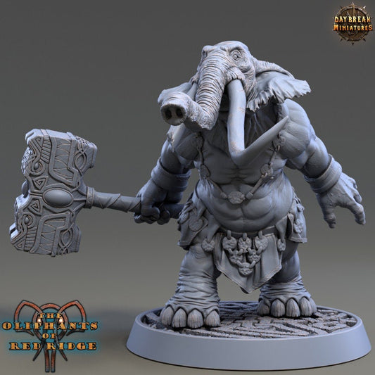 Harawat Mauler | The Oliphants of Red Ridge| 3D Printed 32mm or 75mm-scale resin model by Daybreak Miniatures