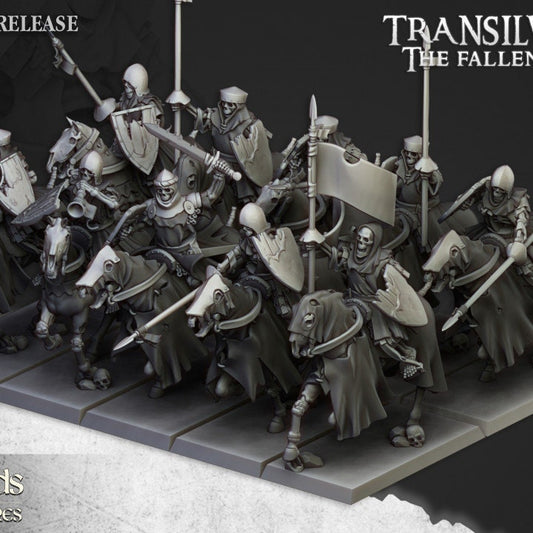Spectres of Transilvanya - Mounted Skeleton Unit by Highlands Miniatures