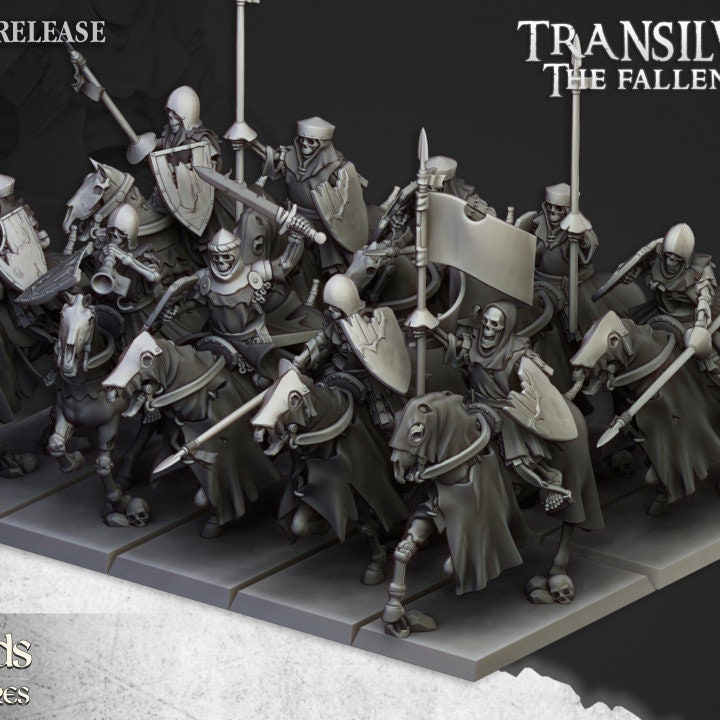 Spectres of Transilvanya - Mounted Skeleton Unit av Highlands Miniatures