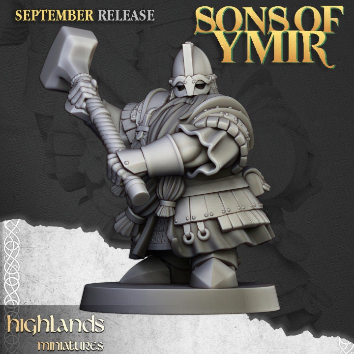 Dwarf Kingsguard - Sons of Ymir - Highlands Miniatures | Hammare