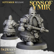 Dwarf Kingsguard - Sons of Ymir - Highlands Miniatures | Hamers