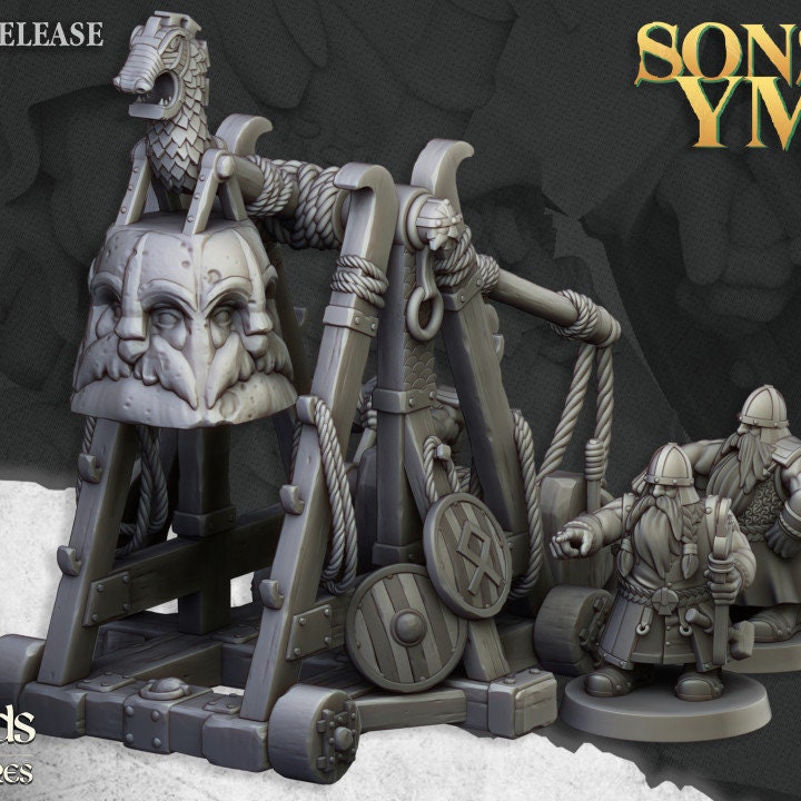 Catapulta Enana - Hijos de Ymir - Highlands Miniatures