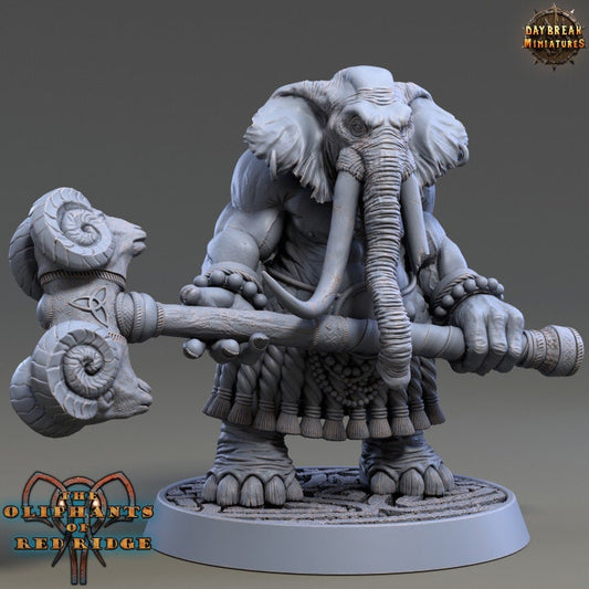 Plaaka Headgear | The Oliphants of Red Ridge| 3D Printed 32mm or 75mm-scale resin model by Daybreak Miniatures