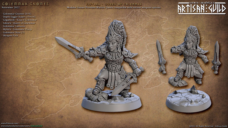 Ishtara - Gnome Queen of Golemmar | Artisan Guild