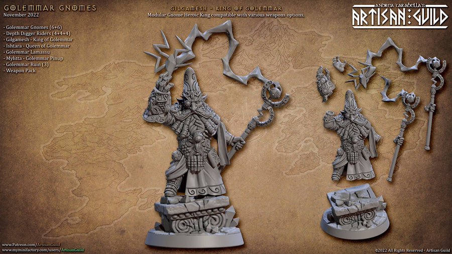 Gilgamesh - Gnome King of Golemmar | Artisan Guild