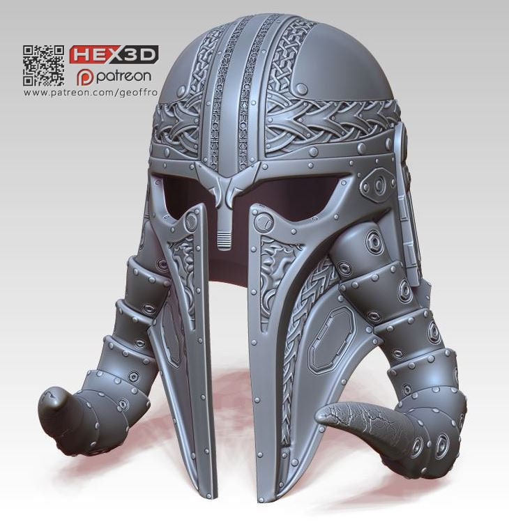 Cosplay Helmet Unisex #5 |Cosplay Commission| Armor Prop| Geoffro /Hex3d