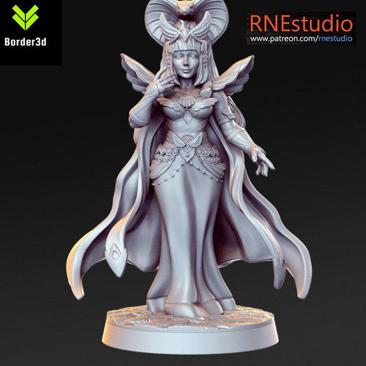 Meritamun - Egyptian god - 32mm - DnD RN Estudio D&D TABLETOP GAMING MINIATURES Border3d 