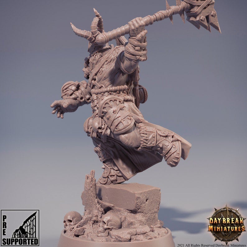 Preontz the Foreshadower by Daybreak Miniatures- | Border3d D&D TABLETOP GAMING MINIATURES 