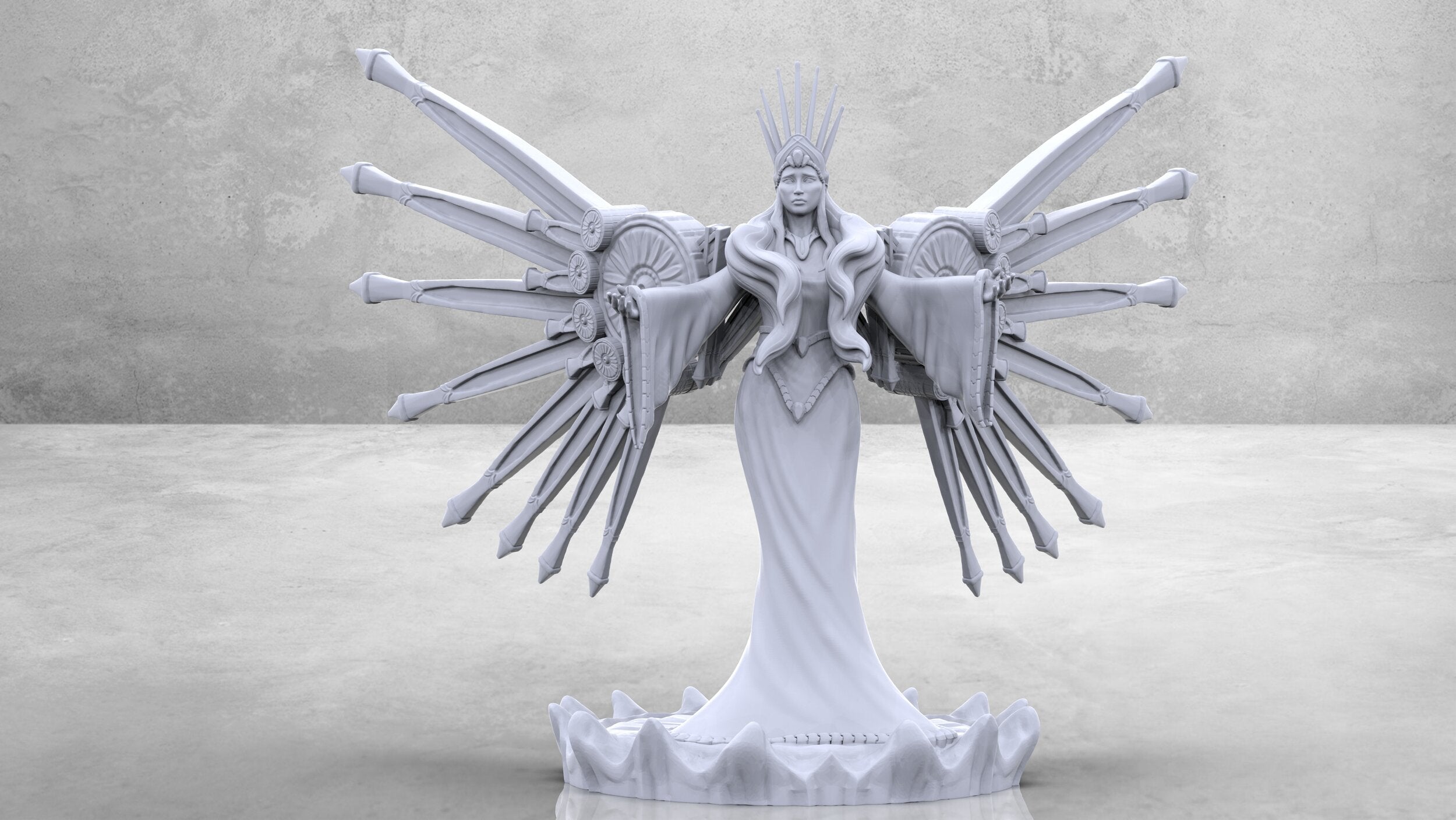 Stained Glass Angel Mia Kay- | Border3d-3d Printing Service Games Border3d Limited Liability Company 