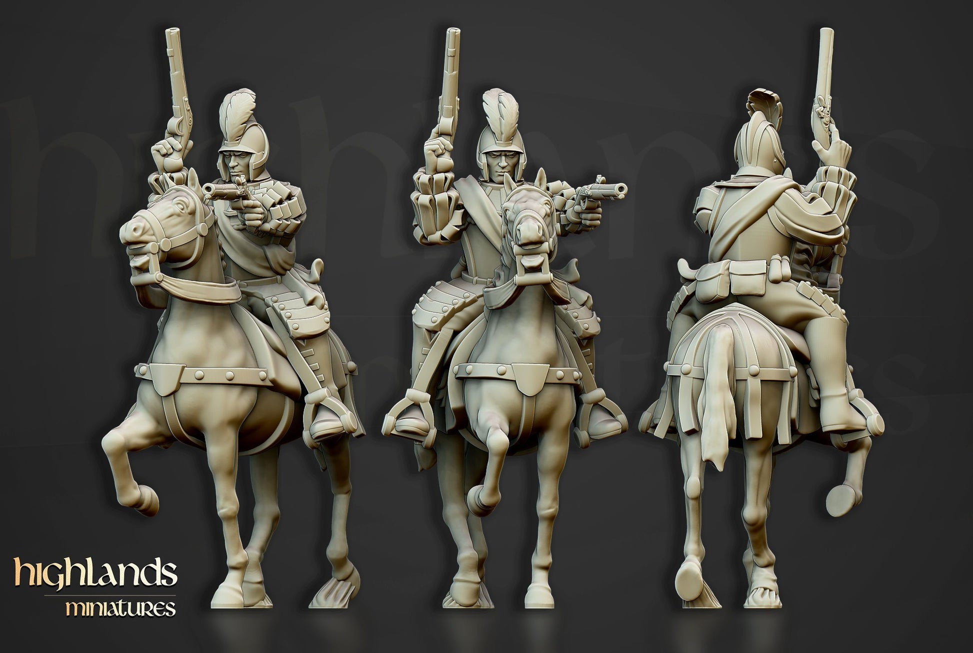 The Black Riders August Release Highlands Miniatures D&D TABLETOP GAMING MINIATURES Border3d 