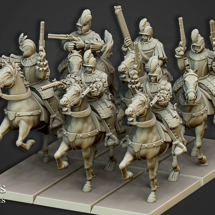 The Black Riders Highlands Miniatures- | Border3d D&D TABLETOP GAMING MINIATURES Border3d 