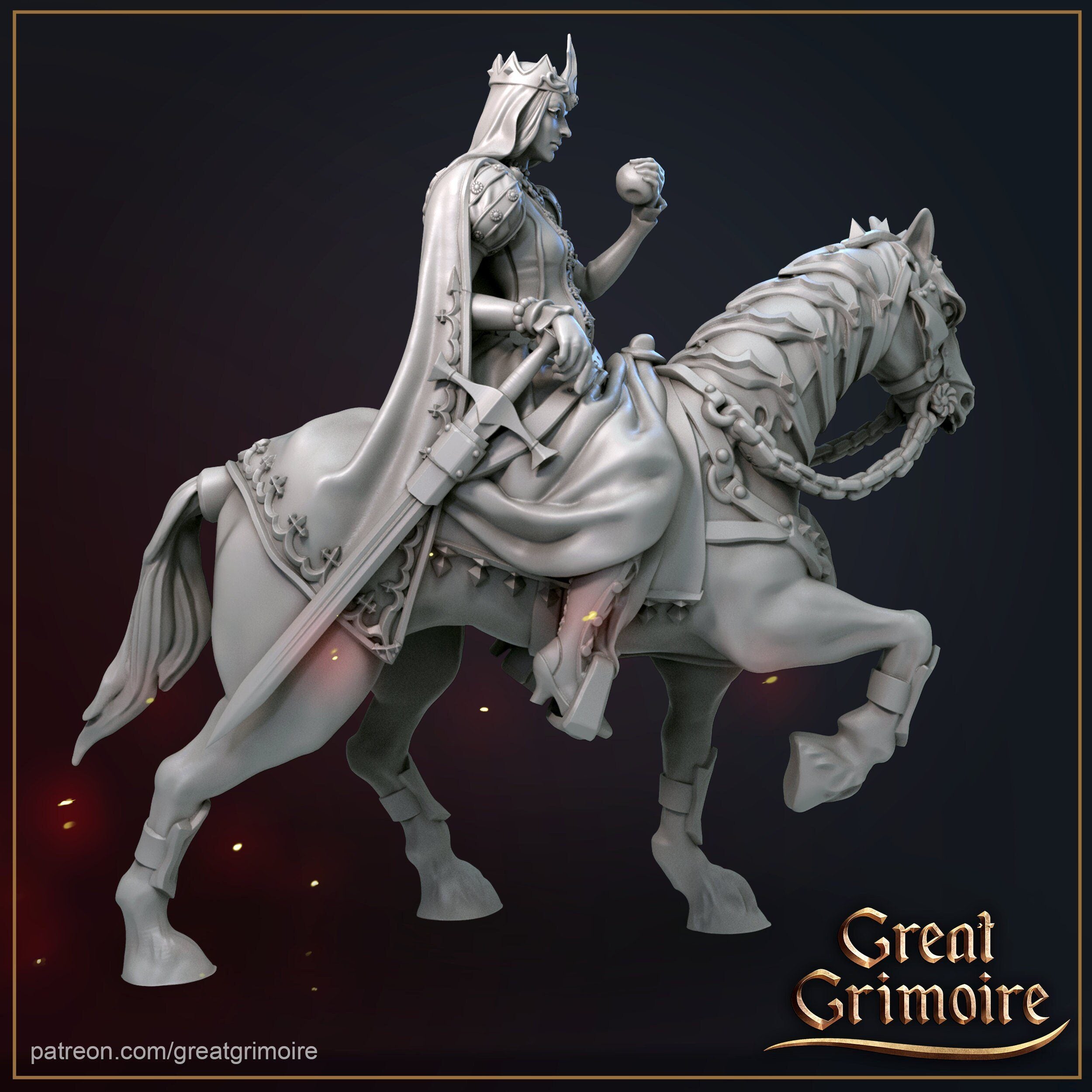 The Second Horseman War Great Grimoire Miniatures D&D TABLETOP GAMING MINIATURES Border3d 