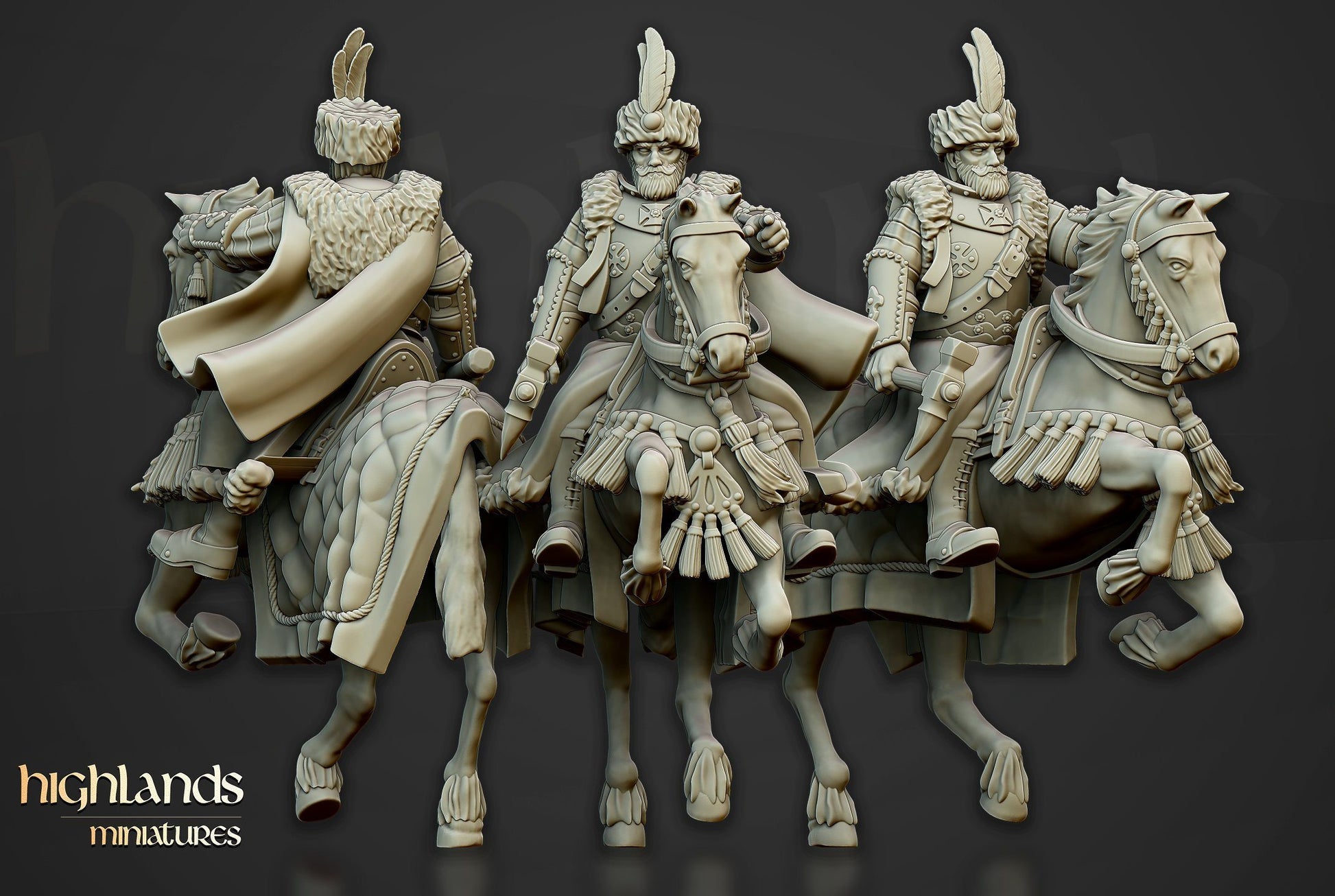 The Winged Hussars of Volhynia July Release Highlands Miniatures D&D TABLETOP GAMING 
